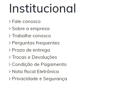 Entrega em casa institucional