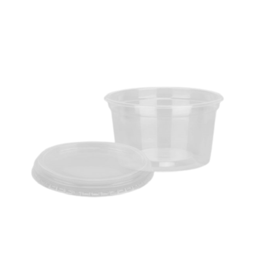 pote transparente com tampa250ml