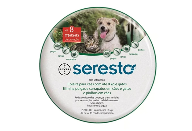 Coleira Seresto Antipulgas para Cães e Gatos
