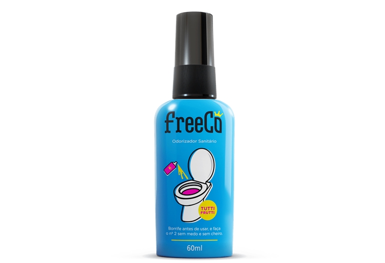 Freeco TuttiFruti bloqueia o cheiro do no2 no banheiro