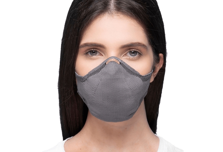 Máscara de tecido Knit com tecnologia antiviral