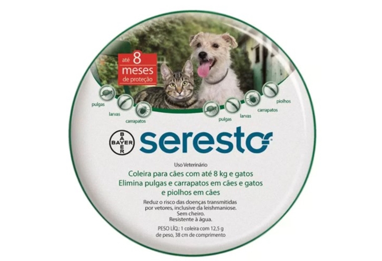 Coleira Antipulgas Seresto para Cães e Gatos