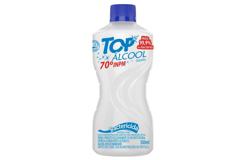 Álcool 70 500ML Bactericida Top Álcool
