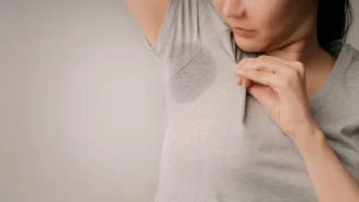 Mancha de suor na roupa