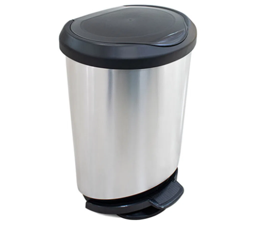 Lixeira 45L com pedal borda trava saco Arqplast