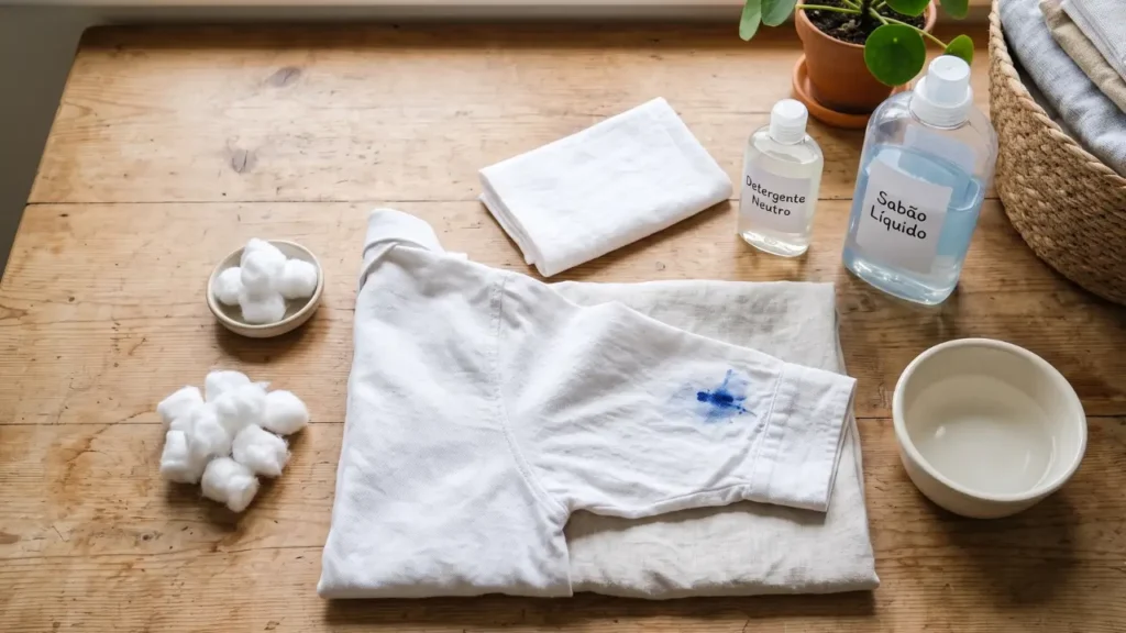 como tirar mancha de caneta da roupa